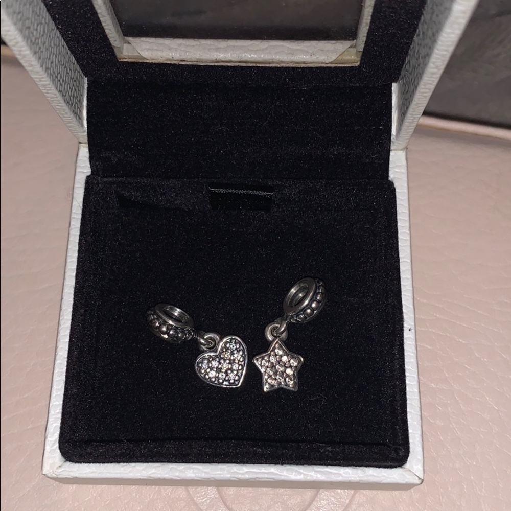 Pandora pave heart and star bundle